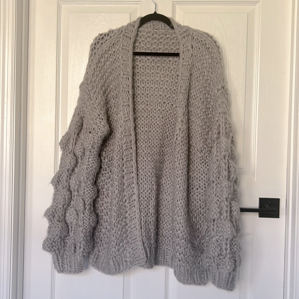 Grey cardigan